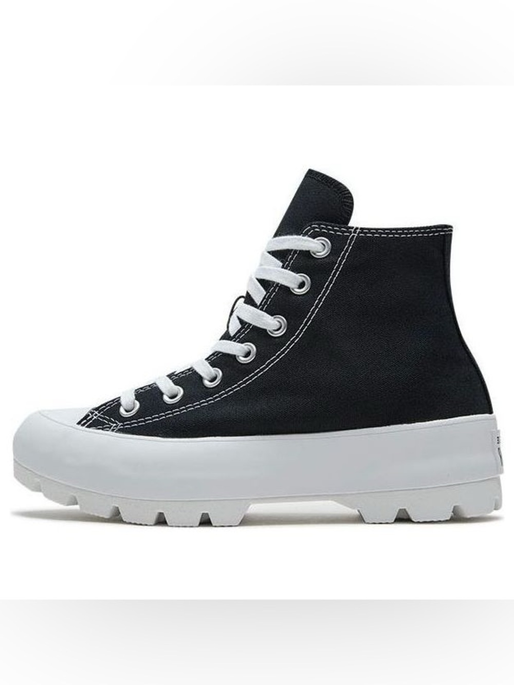 Converse Chuck Taylors Hi Platform Black Sneakers - Picture 2 of 7